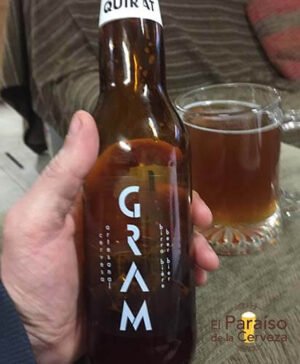 cerveza artesana Quirat Gram ontinyet valencia españa botellin delantera