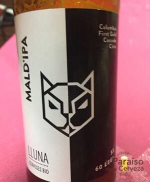 Cerveza Lluna Mald'IPA Alcoy Alicante España