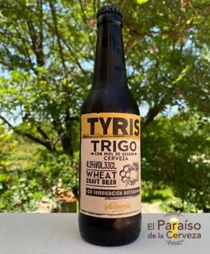 Cerveza Tyris de trigo weissbier con miel y naranja Valencia España