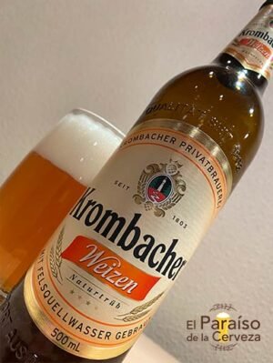 Cerveza Krombacher Weizen Naturtrüb de trigo de Alemania