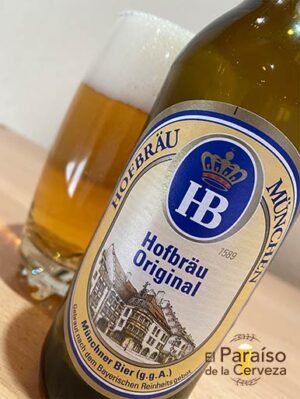 La cerveza Hodbräu München Original de estilo Münchner Hell de Alemania