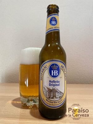 La cerveza Hodbräu München Original de estilo Münchner Hell de Alemania