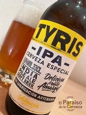 La cerveza Tyris IPA la indian pale ale valenciana