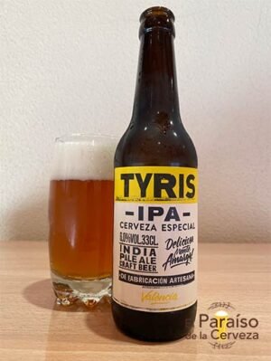 La cerveza Tyris IPA la indian pale ale valenciana