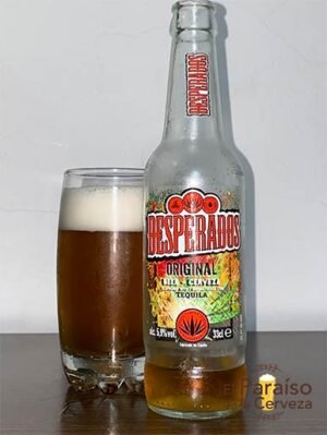 La cerveza Desperados Original con sabor a tequila y limon de origne frances