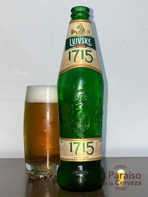 La cerveza Liviske 1715 o 1715 Lvovskoe Pale Lager de Ucrania