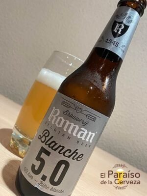 la cerveza Roman Blanche 5.0 de trigo o witbier de belgica