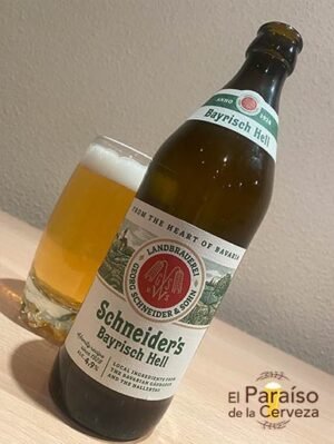 La cerveza Schneider’s Bayrisch Hell de bavaria en alemanania de tipo helles